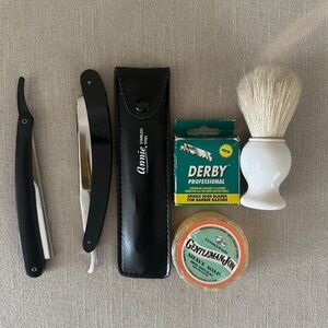 Assorted Straight Razor shaving products